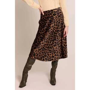 NEW TRAFFIC PEOPLE proceed with caution anarchy skirt in leopard print